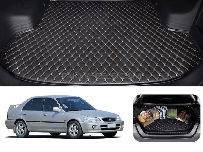 Honda City 7D Custom Car Trunk Mat - Model 1998-2002 City Best Trunk mat | City Trunk | City Mat | M Image-1