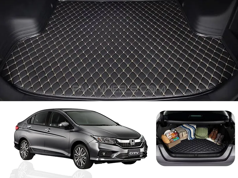 Honda City 7D Custom Car Trunk Mat - Model 2022-2025 Image-1