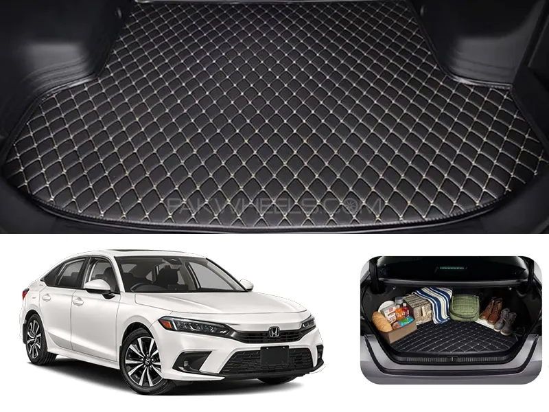 Honda Civic 7D Custom Car Trunk Mat - Model 2022 - 2025 Image-1