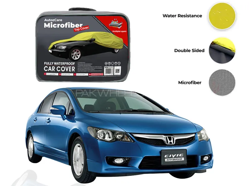 Honda Civic Microfiber Car Top Cover - Model 2006-2012 Image-1