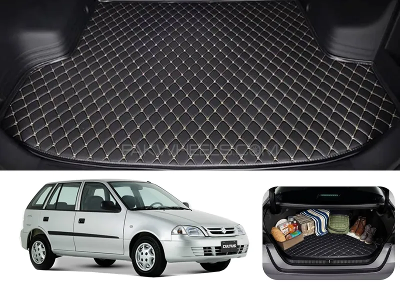 Suzuki Cultus 7D Custom Car Trunk Mat - Model 2007-2017 Image-1