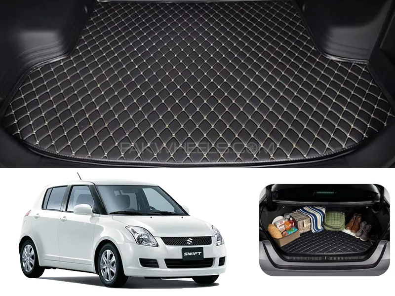 Suzuki Swift 7D Custom Car Trunk Mat - Model 2010-2021 Image-1