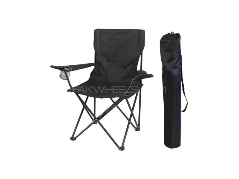 Zingfix Foldable Travel Chair – Portable & Lightweight (Black Color) Image-1