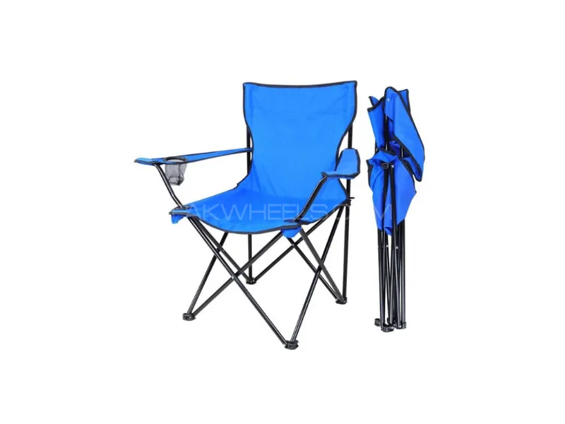Zingfix Foldable Travel Chair – Portable & Lightweight (Blue Color) Image-1