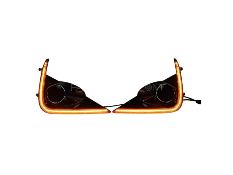 Toyota Corolla Altis X Facelift Fog Lamp Cover DRLs 2017-2023 Image-1