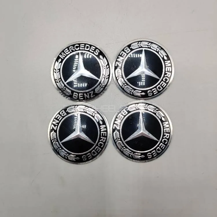 Universal 6.0mm Metal patri Wheel Logo in Premium Quality 4 Pcs Set Image-1