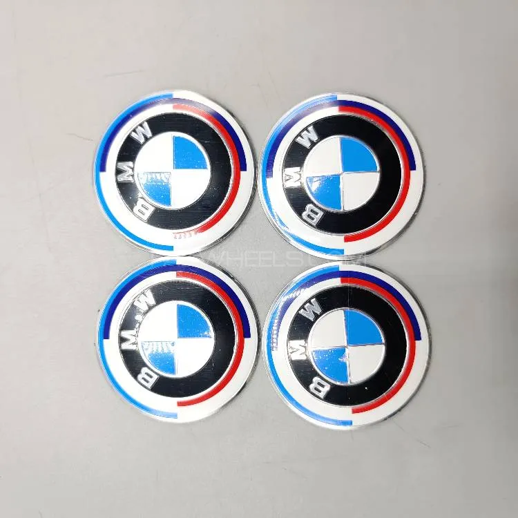 Universal 6.0mm Metal patri Wheel Logo in Premium Quality 4 Pcs Set Image-1