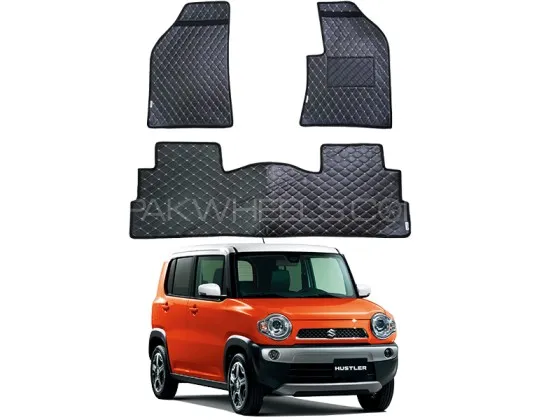 Suzuki Hustler 7D Floor Mat ( Flat Style ) 3PCS - Model 2014-2020 Image-1