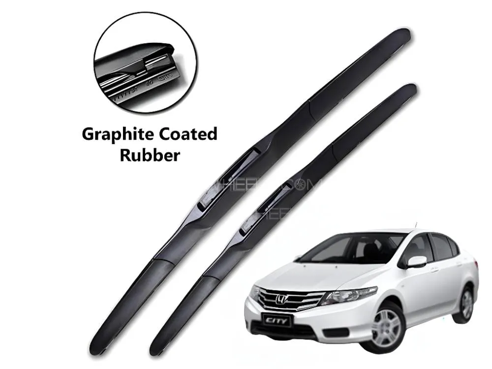 Honda City 2009-2020 Genuine OEM Hybrid Blades Pair -  Wind Wiper Pair For Honda City 2009-2020. Image-1