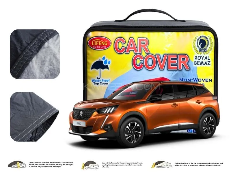 Peugeot 2008 Double Coat PVC With Cotton Car Cover Image-1