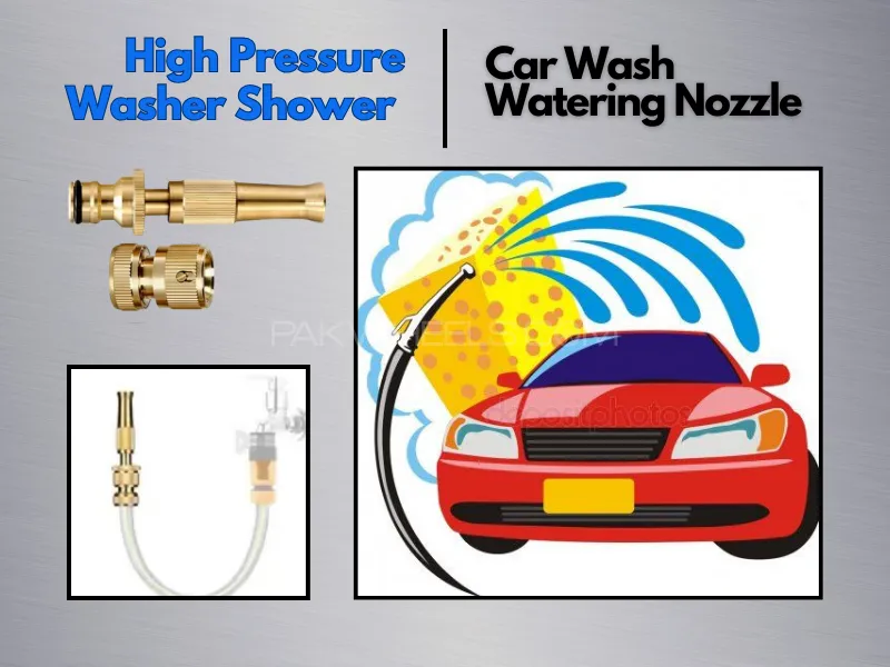 Smart Metal Water Jet High-Pressure Spray Nozzle Image-1
