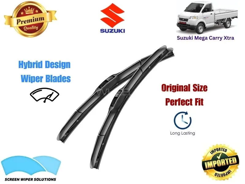 Suzuki Mega Carry Xtra Aero Design Soft Wiper Blade set - Premium Quality Image-1