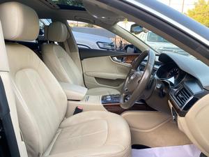 Audi A7 Sportback 50 Quattro
Executive Edition 
Manufacturing: 2014 
Model year: 2015 on all papers
Mileage: 35,900 km
Reg: Karachi 

*Sunroof 
*Power Spoiler
*Bose Sound System 
*Leather Electric Seats
*Memory Seats
*Power Boot
*Matrix LED Lights

Calling and Visiting Hours

Monday to Saturday

11:00 AM to 7:00 PM