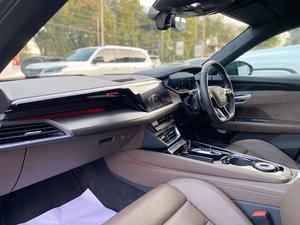 Audi etron GT 
Model: 2022 
Mileage: 4,000 km 
Reg: 2022 khi 

*PPF Coated 
*Black with truffle brown interior
*Front sports pro seats
*Front ventilated seats
*Privacy glass (dark tinted windows) 
*Interior in Nappa leather/Dinamica microfibres
*Perforated leather with honeycomb stitch 
*Bang & Olufsen 3D sound system
*Adaptive air suspension 
*Decorative inserts in Matte Carbon Twill

Calling and Visiting Hours. 

Monday to Saturday

11:00 AM to 7:00 PM