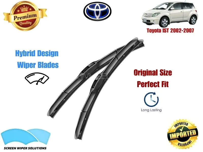 Toyota IST 2002-2007 Aero Design Soft Wiper Blade set - Premium Quality Image-1