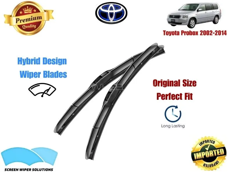 Toyota Probox 2002-2014 Aero Design Soft Wiper Blade set - Premium Quality Image-1