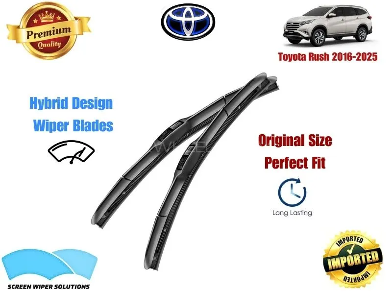 Toyota Rush 2016-2025 Aero Design Soft Wiper Blade set - Premium Quality Image-1