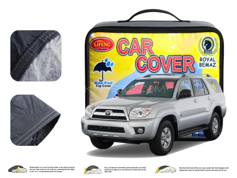 Toyota Surf Double Coat PVC With Cotton Car Cover Image-1