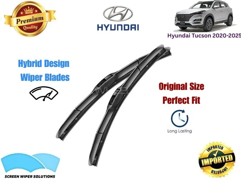  Hyundai Tucson 2020-2025 Aero Design Soft Wiper Blade set - Premium Quality Image-1