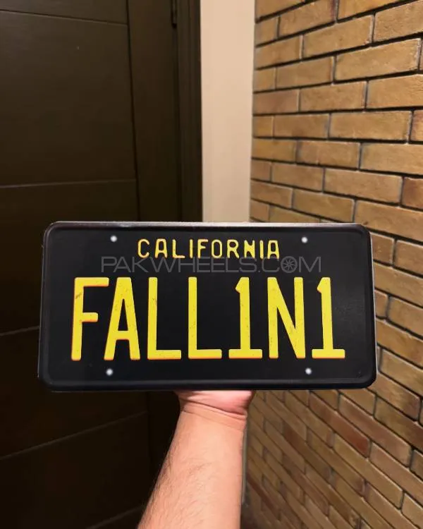 California FALL1N1 Metal Licence Plate