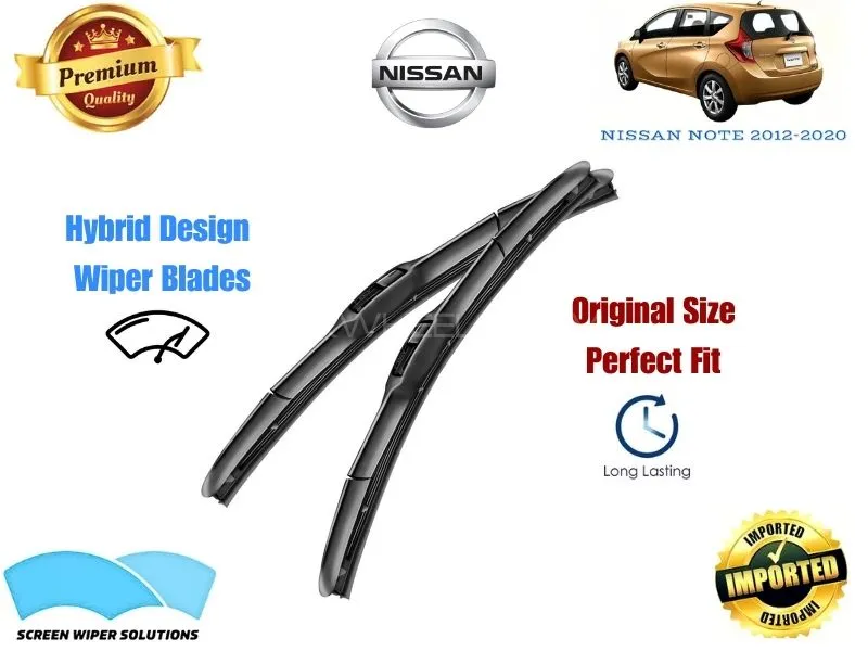 Nissan Note 2012-2020 Aero Design Soft Wiper Blade set - Premium Quality Image-1