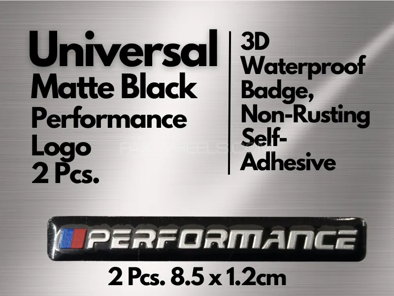 Performance Logo for Car and Bike, 3D Matte Emblem  Image-1