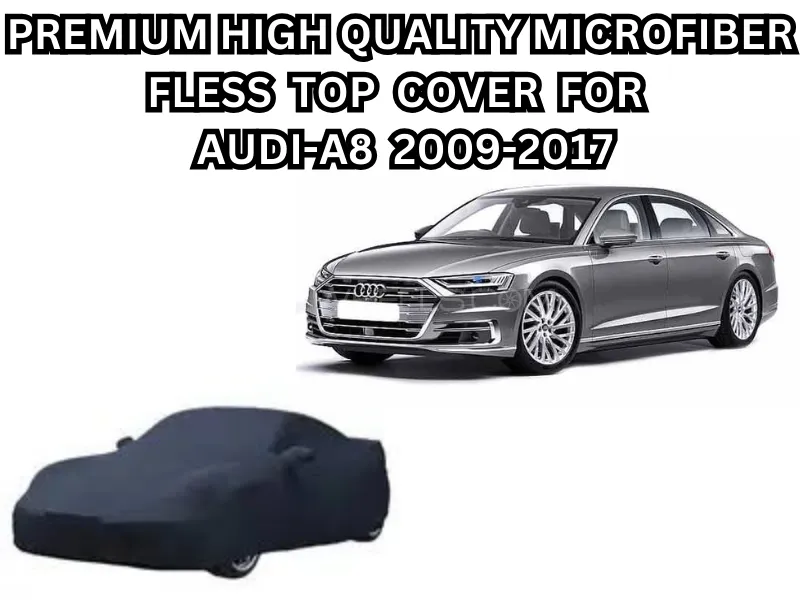 Premium High-Quality Microfiber Fleece Top Cover For Audi A8 (2009–2017) Image-1