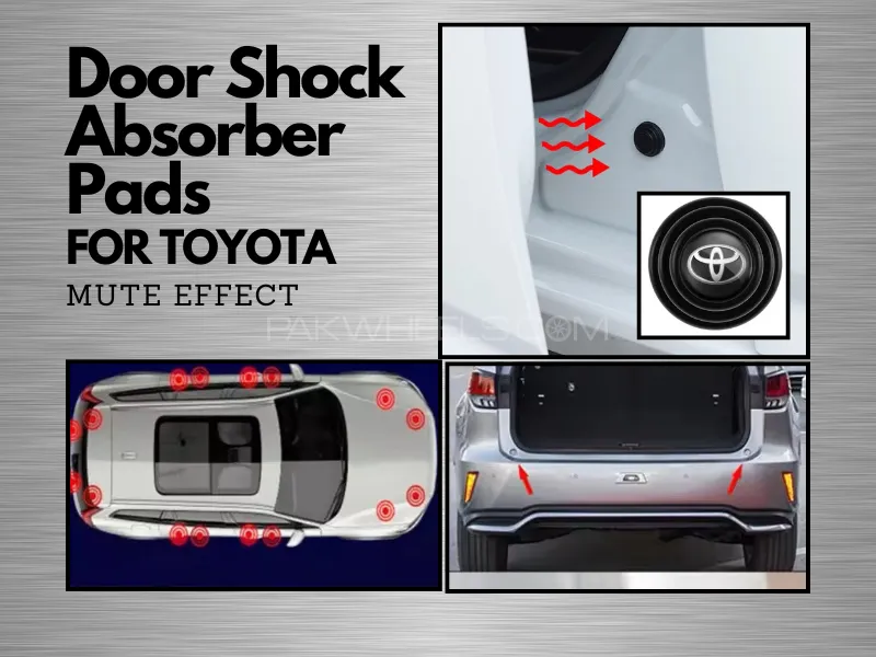 10 Pcs Door Shock Absorber Pads Buffer Bumper Pads Shock Absorption Sound Insulation Rubber Toyota Image-1