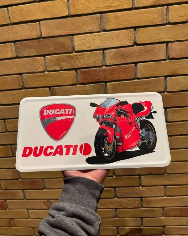 Ducati Metal Licence Plate Image-1