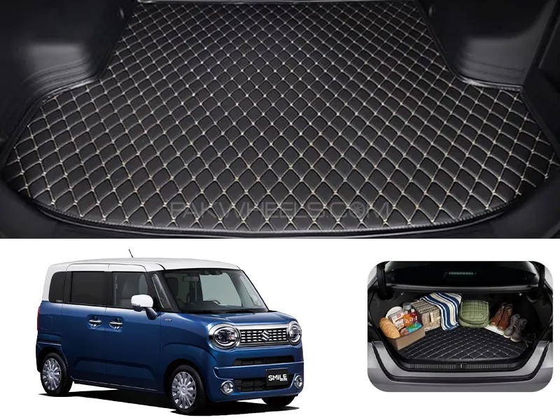 Suzuki Wagon R SMILE 7D Custom Car Trunk Mat - Model 2021-2025 Image-1