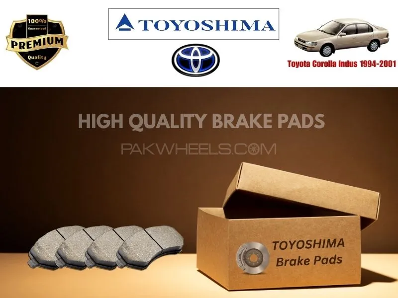 Toyota Corola Indus 1994-2001 Toyoshima Front Brake Pads - High Quality Image-1