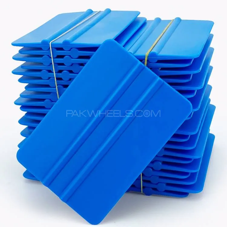 10pcs Blue Scraper Vinyl Scraper Squeegee Image-1