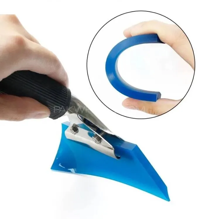 Car Window Film Steel Handle Scraper Squeegee Tint Tool Glass Windshield Water Wiper  Accessories Image-1