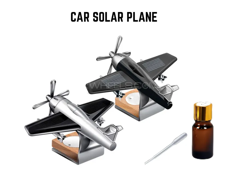 Solar Aeroplane Aircraft Airplane Car Dashboard Perfume Diffuser Car Air Freshener  Image-1