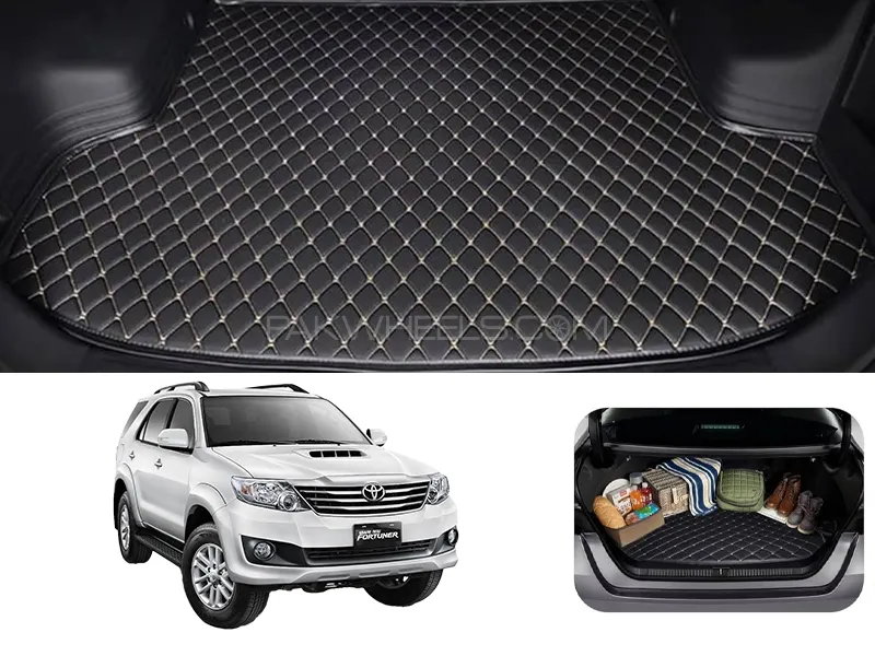 Toyota Fortuner 7D Custom Car Trunk Mat - Model 2013-2016 Image-1
