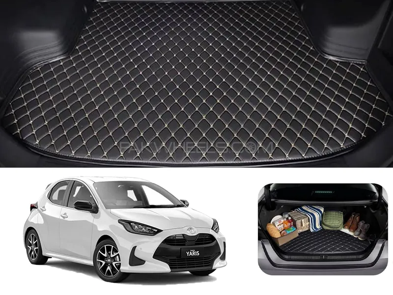 Toyota Yaris Hybrid 7D Custom Car Trunk Mat - Model 2019-2025 Image-1
