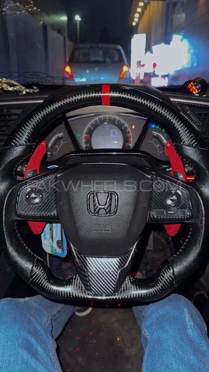 civic x steering wheel carbon fibre  Image-1