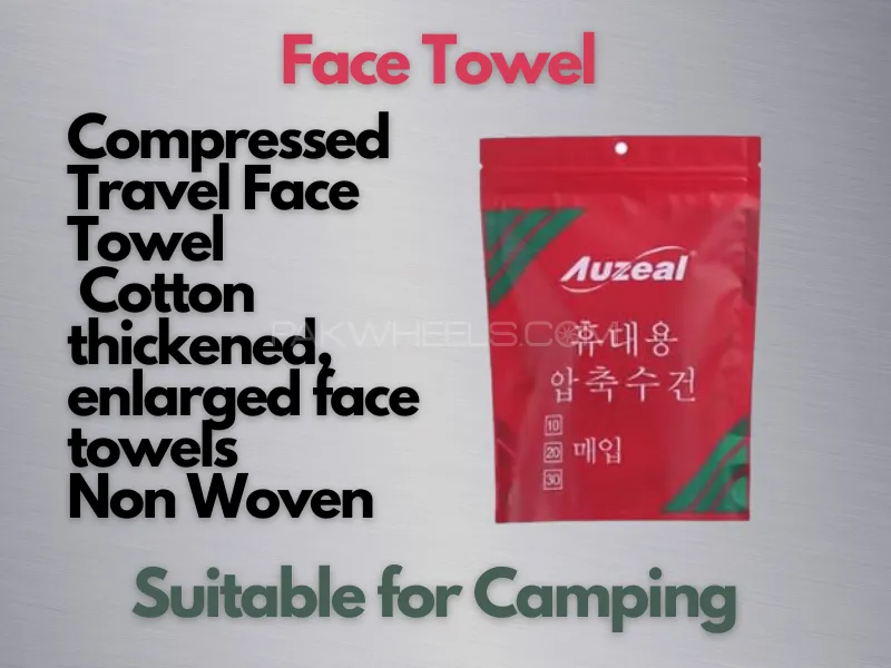 Compressed Travel Face Towel | cotton thickened, enlarged face towels | Non Woven Image-1