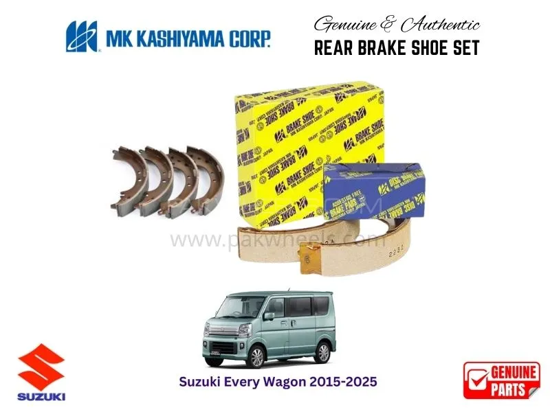 Suzuki Every Wagon 2015-2025 MK Japan Rear Brake Shoe Set Image-1