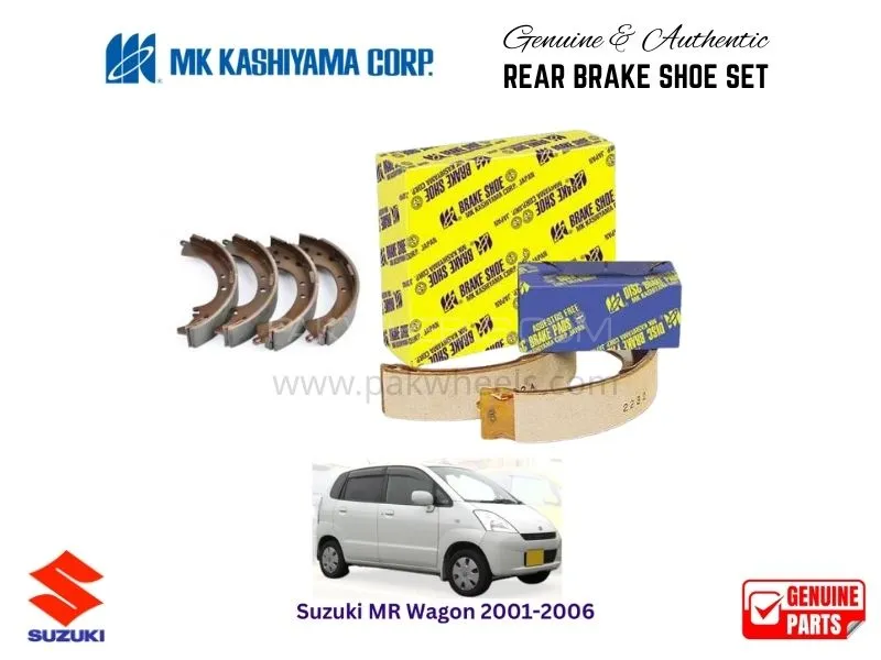 Suzuki MR Wagon 2001-2006 MK Japan Rear Brake Shoe Set Image-1