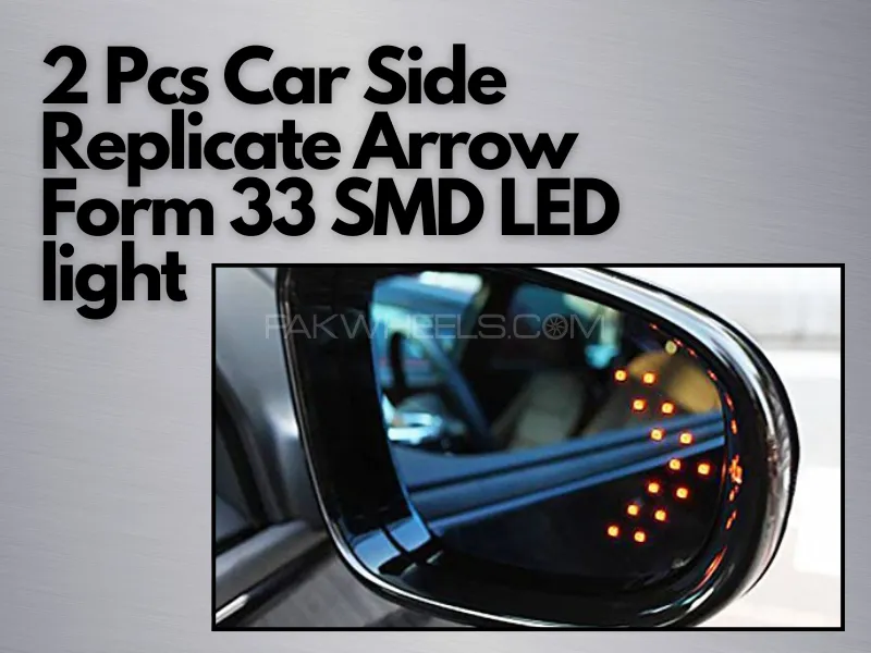 2 Pcs Arrow Panel For Car Rear View Mirror Indicator Turn Signal Light Image-1