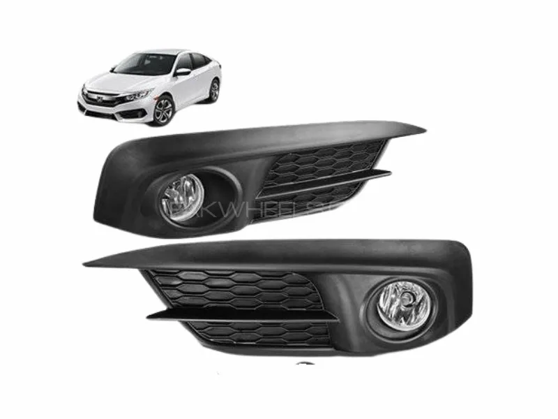 Escuse FL-H0077 Fog Lamp Set for Honda Civic 2016–2018 – Taiwan Made Image-1