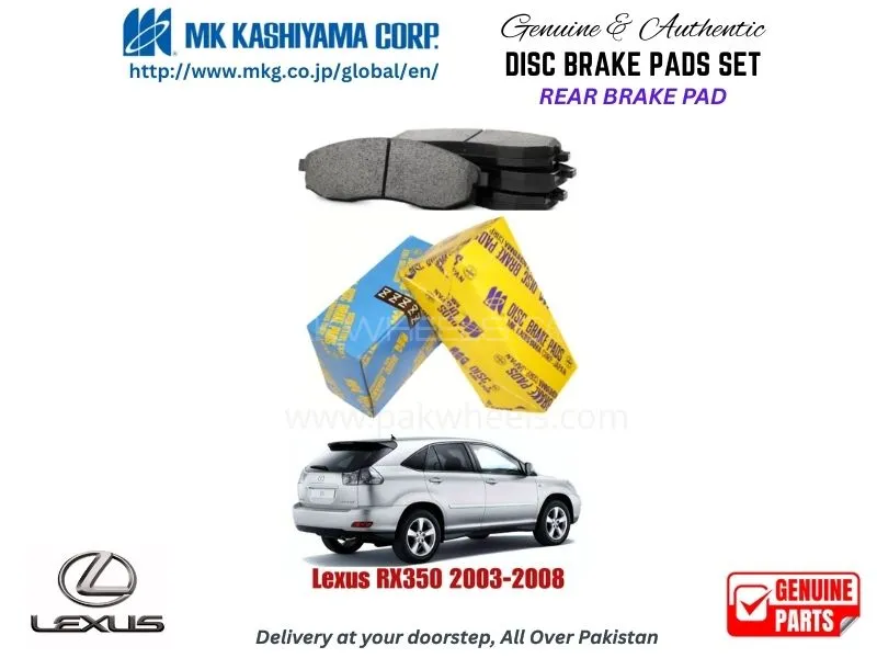 Lexus RX350 2003-2008 Rear Brake Pads MK Japan Image-1