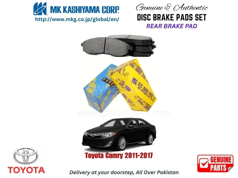 Toyota Camry 2011-2017 Rear Brake Pads MK Japan Image-1