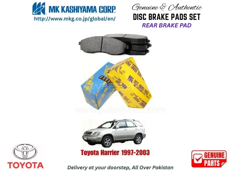 Toyota Harrier 1997-2003 Rear Brake Pads MK Japan Image-1