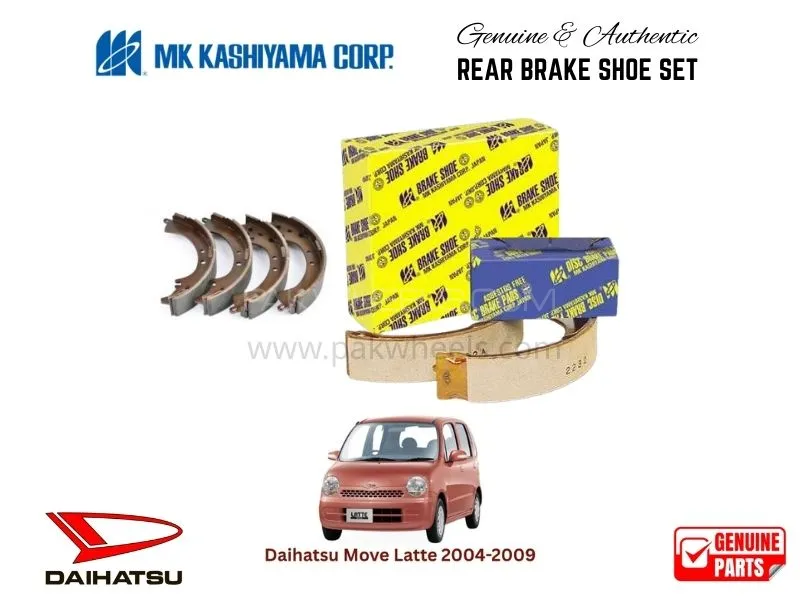 Daihatsu MoveLatte 2004-2009 MK Japan Rear Brake Shoe Set Image-1