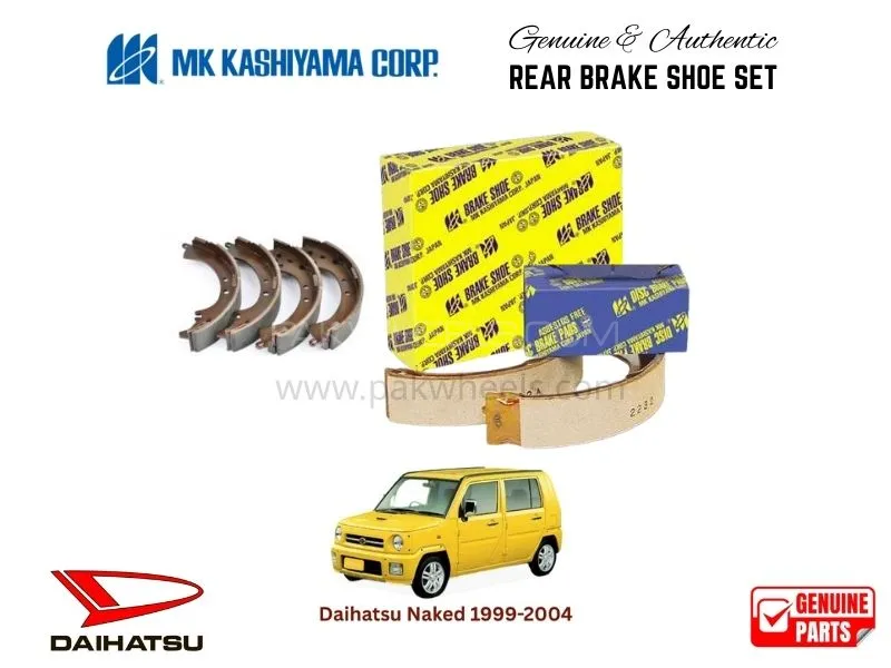 Daihatsu Naked 1999-2004 MK Japan Rear Brake Shoe Set Image-1