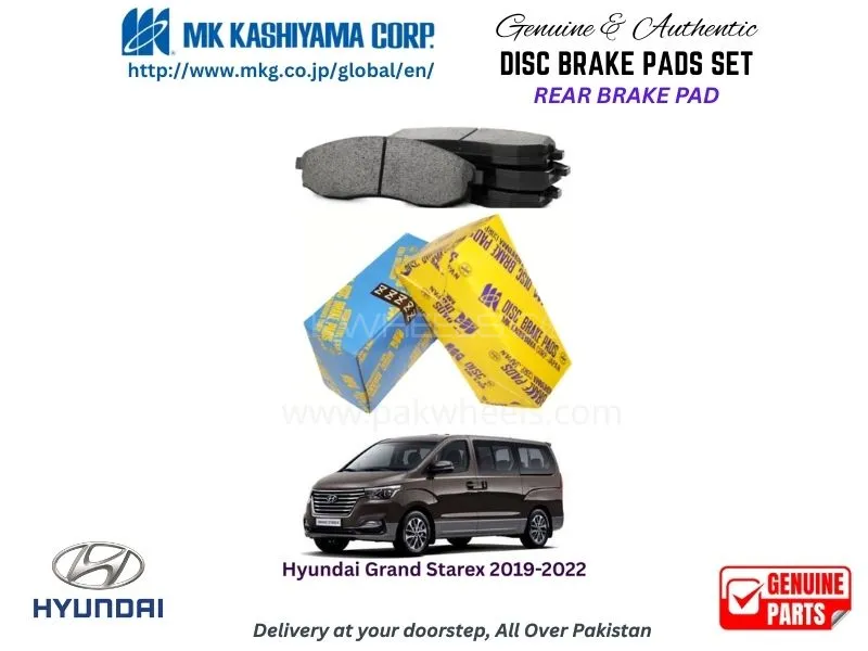Hyundai Grand Starex 2019-2022 Rear Brake Pads MK Japan Image-1