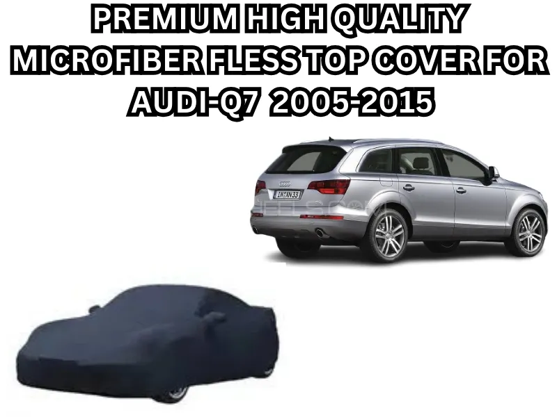 Premium High-Quality Microfiber Fleece Water Top Cover – Black (For Audi Q7, 2005–2015) Image-1