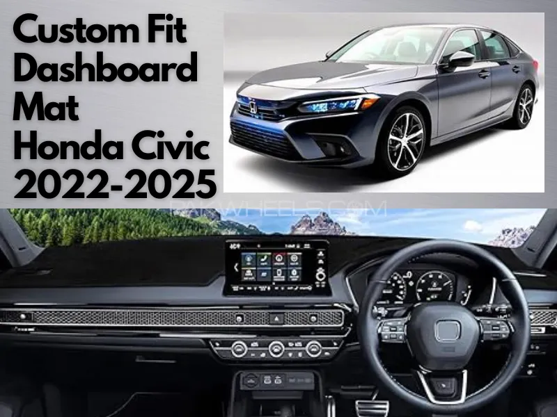 Dashboard VELVET Cover Carpet For Honda Civic 2022 -2025 Image-1